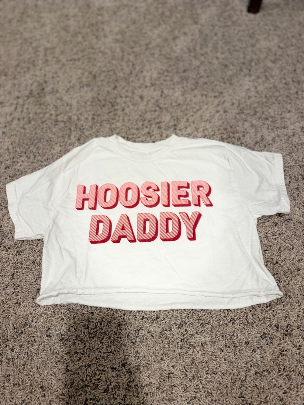 White 'Hoosier Daddy' Graphic Tee